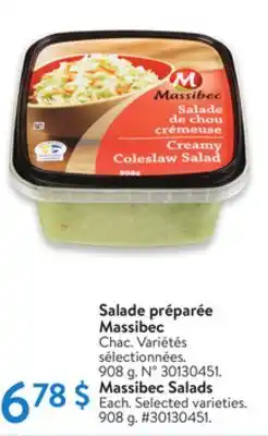 Walmart Massibec Salads offer