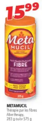 Familiprix METAMUCIL Fibre therapy, 283 g ou/or 575 g offer