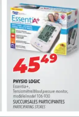Familiprix PHYSIO LOGIC, Blood pressure monitor, model 106-930 offer