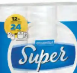 Familiprix essentiel Bathroom tissue 12 double rolls, 8 triple roll offer