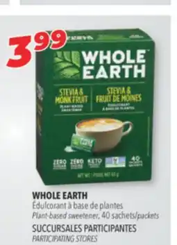 Familiprix WHOLE EARTH, Plant-based sweetener, 40 /packets offer