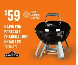 Canac Napoleon Nk14k-leg Portable Charcoal Bbq offer