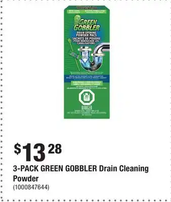 Home Depot 3-PACK GREEN GOBBLER Drain Cleaning Powder offer