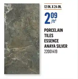 Canac Essence Anaya Silver Porcelain Tiles 12 in. x 24 in offer