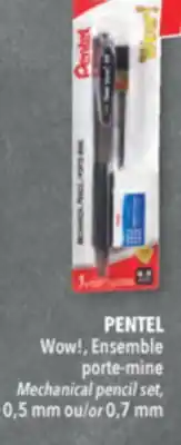 Familiprix PENTEL Mechanical pencil set, 0,5 mm or 0,7 mm offer