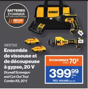 Patrick Morin Dewalt Drywall Screwgun and Cut-Out Tool Combo Kit, 20 V offer