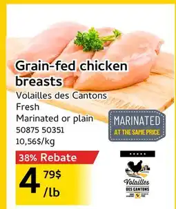 Mayrand Grain-fed chicken breasts offer