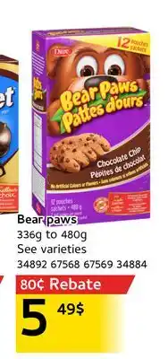 Mayrand Dare Bear paws offer