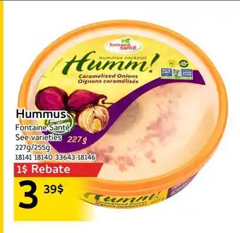 Mayrand Fontaine Santé Hummus offer