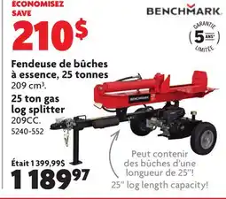 Home Hardware 25 ton gas log splitter offer