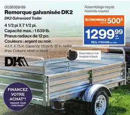 Patrick Morin DK2 Galvanized Trailer offer