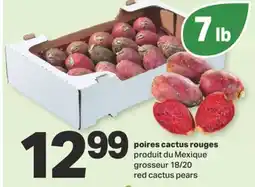 L'Intermarché POIRES CACTUS ROUGES, grosseur 18/20 offer