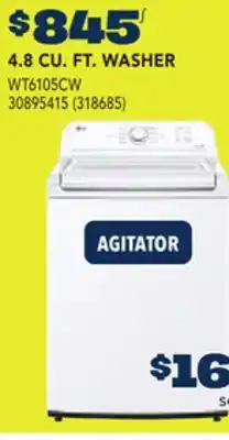RONA LG 4.8 CU. FT. WASHER offer