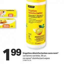 L'Intermarché LINGETTES DÉSINFECTANTES SANS NOM offer
