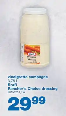 Wholesale Club VINAIGRETTE CAMPAGNE, 3,78 L offer