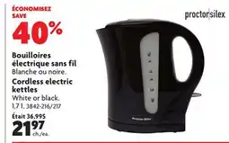 Home Hardware Cordless electric kettles offer