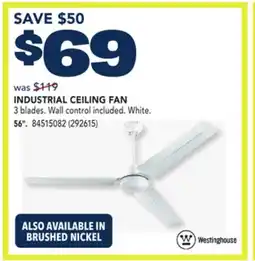 RONA INDUSTRIAL CEILING FAN 56 offer