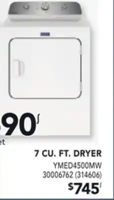 Réno Dépôt MAYTAG 7 CU. FT. DRYER offer