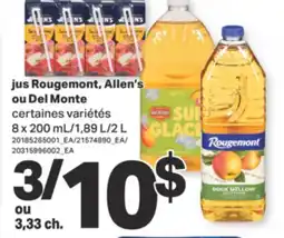 L'Intermarché JUS ROUGEMONT, 8 X 200 ML/1,89 L/2 L offer