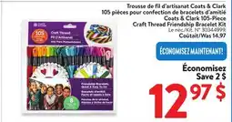 Walmart Craft Thread Friendship Bracelet Kit offer