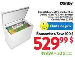 Walmart Danby 10-cu. ft. Chest Freezer offer