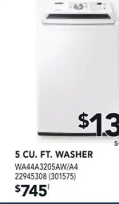Réno Dépôt SAMSUNG 5 CU. FT. WASHER offer