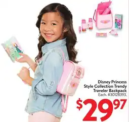 Walmart Disney Princess Style Collection Trendy Traveler Backpack offer