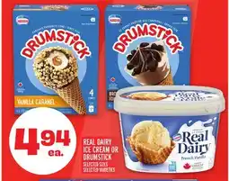 Metro REAL DAIRY ICE CREAM OR DRUMSTICK offer