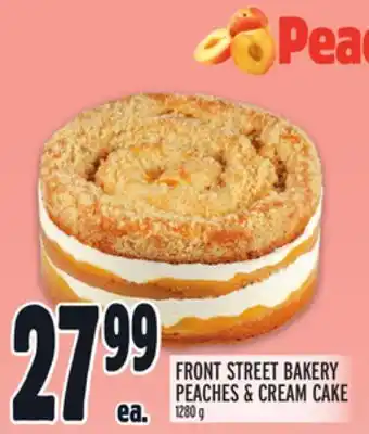 Metro FRONT STREET BAKERY PEACHES & CREAM CAKE offer