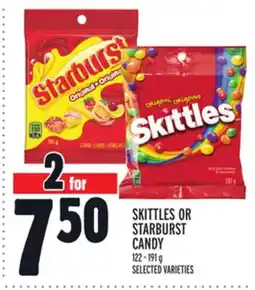 Metro SKITTLES OR STARBURST CANDY offer