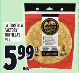 Metro LA TORTILLA FACTORY TORTILLAS offer