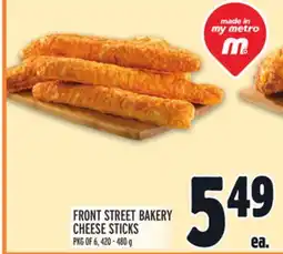 Metro FRONT STREET BAKERY CHEESE STICKS offer