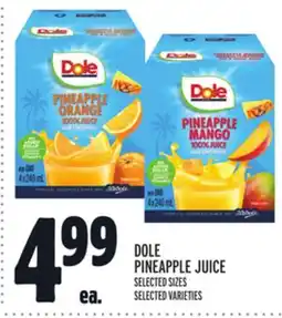 Metro DOLE PINEAPPLE JUICE offer