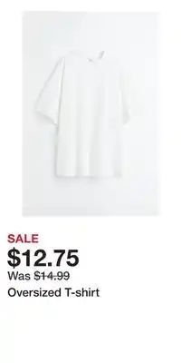 H&M Oversized T-shirt offer
