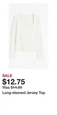 H&M Long-sleeved Jersey Top offer