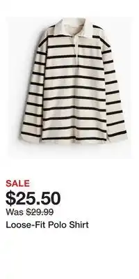H&M Loose-Fit Polo Shirt offer