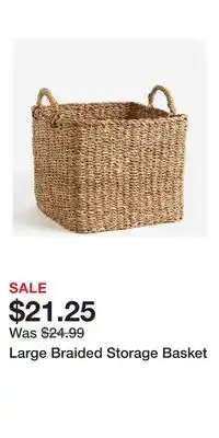 H&M Large Braided Storage Basket offer
