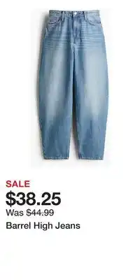 H&M Barrel High Jeans offer
