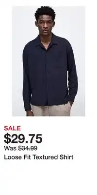 H&M Loose Fit Textured Shirt offer
