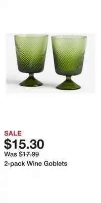 H&M 2-pack Wine Goblets offer