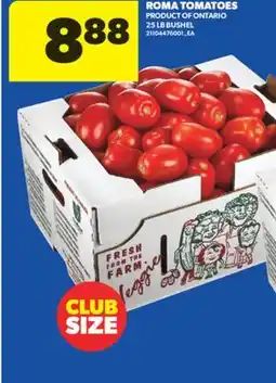 Real Canadian Superstore ROMA TOMATOES, 25 LB BUSHEL offer