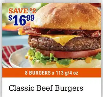 M & M Food Market Classic Beef Burgers offer