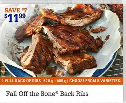 M & M Food Market Fall Off the Bone Back Ribs offer
