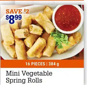 M & M Food Market Mini Vegetable Spring Rolls offer