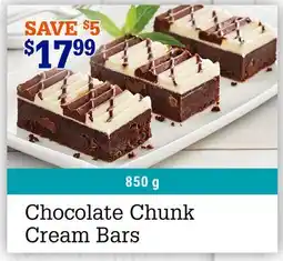M & M Food Market Chocolate Chunk Cream Bars offer
