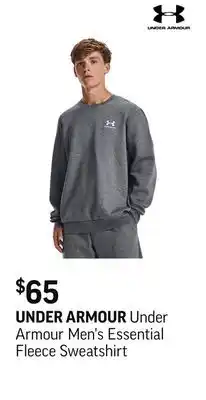 Sport Chek Under Armour Men's Essential Fleece Sweatshirt offer