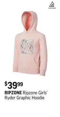 Sport Chek Ripzone Girls' Ryder Graphic Hoodie offer