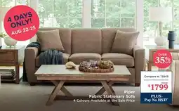 La Z Boy Piper Fabric Stationary Sofa offer