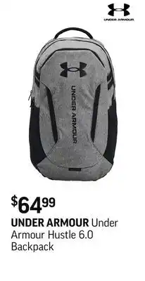 Sport Chek Under Armour Hustle 6.0 Backpack offer