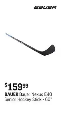 Sport Chek Bauer Nexus E40 Senior Hockey Stick - 60 offer